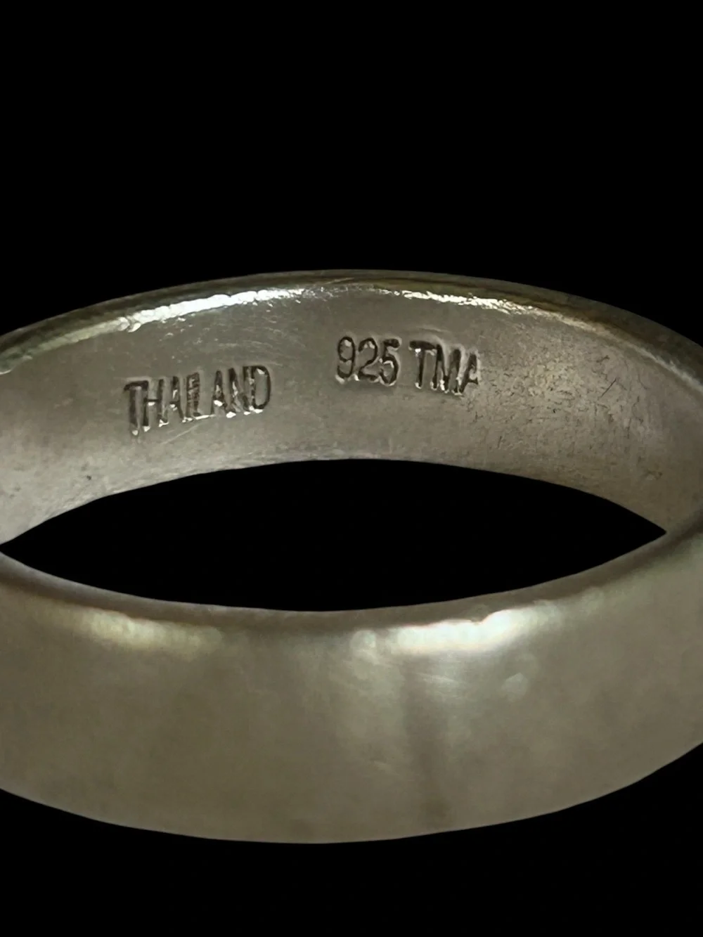 Vintage Thailand 925 Sterling Silver Band Ring